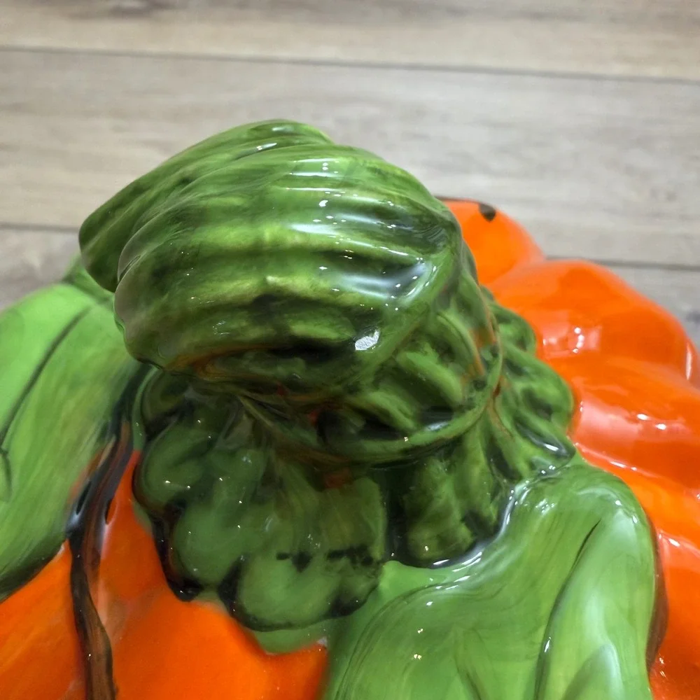 Pumpkin Cookie Jar Santa Elf Gnome‎ Bee Halloween Autumn Ceramic Golly Gee